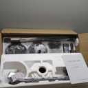 ZMISHIBO 72 inch Large Ceiling Fans with Lights and Remote, Indoor/Outdoor Black Modern Ceiling Fan for Kitchen Living Room Patio, 6 Speed Reversible Quiet DC Motor, 3 CCT, Dual Finish 8 Blades