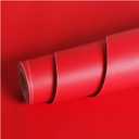 Livelynine Red Contact Paper Peel and Stick Roll Self Adhesive Vinyl Wrap Removable Wallpaper Waterproof Countertops Shelf Liners Cabinets Old Furniture Crafts Wall Paper Decorations 15.8x78.8'