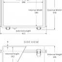 Gratury Junction Box, IP67 Waterproof Plastic Enclosure for Electrical Project, Hinged Grey Cover, Includes Mounting Plate and Wall Bracket (Grey Cover, 16.1"x12.2"x7.1")