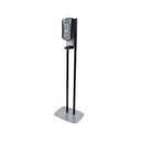 PURELL LTX-12 Dispenser Floor Stand, Chrome and Black Stand with PURELL LTX-12 Hand Sanitizer Dispenser (Pack of 1) - 7028-DS
