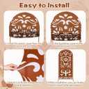 3 Pcs Mexican Cielito Lindo Arch Backdrop Cover 4ft 5ft 6ft 2-sided Stretchy Arch Stand Covers for Mexico Talavera Wedding Birthday Baby Shower Party Decor (Only Cover)