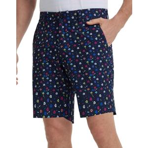 M MAELREG Golf Shorts Men Print Quick Dry 9" Stretch Lightweight Water-Resistant Flex Flat Front Fashion Mens Shorts Casual (Colorful Skull)
