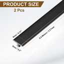 uxcell 2Pcs 2.9ft x 0.31" T Molding Floor Transition Strips, Aluminium Alloy Vinyl Flooring Gap Trim for Joining Laminate Planks Tiles Floor Gaps, Black