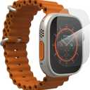 ZAGG InvisibleShield Ultra Clear  Compatible with Apple Watch Ultra 3/2/ 1, Watch Size: 49mm Face - Film Screen Protector