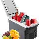 11L/Quart Electric Cooler & Warmer - Portable Car Refrigerator 12 Volt DC Car Fridge with Dual-Temp Control Car Fridge 12V Refrigerator for Camping, Travel & Road Trips,RV, Boat