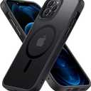 Magnetic Case for iPhone 13 Pro Max, Military Grade Drop Tested, Compatible with MagSafe, Slim Protective Translucent Matte Case, Black