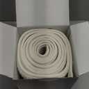 Knitted Christmas Tree Collar: Cream White Linen Knit Full-Cover Crochet Tree Ring, Rustic Size Adjustable Thick Chunky Christmas Tree Base Cover for Artificial Trees Xmas Holiday Home Decor Gifts