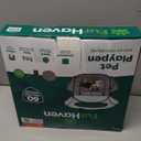 Furhaven Portable Dog Playpen Cat Tent, Pet Playground,Kennel Foldable Indoor Outdoor Zippered Puppy Crate - Gray Pebbles, Large