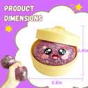 Glitter Dumpling Squishy-Rare GlitterDumpling Stress Ball, Bun Stress Relief Fidget Fidget Toys Adults & Teens