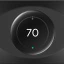 Wall Plate Cover Compatible with Google Nest Learning Thermostat (4th Gen), Practical Trim Kit for Nest Learning Thermostat 4, Snap fit Design (Black, 1 Pack)