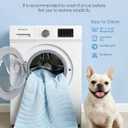 BECEMURU Dog Cooling Mat, Q-MAX0.46 Thickened Breathable Cold Pad for Summer Active Dog, 48"x28" Portable Washable Kennel Crate Pet Bed, Rapid Cooling Durable Non-Gel Blue