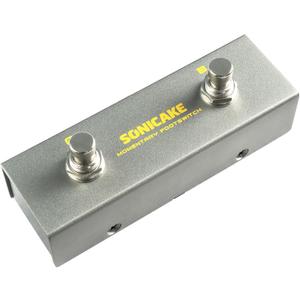 SONICAKE Dual Footswitch Pedal for Guitar Effect Pedal Dual Momentary Foot Switch Guitar Pedal with TRS Cable
