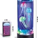 Discovery Jellyfish Aquarium Lamp ColorMorphing LED Bedroom Night Light with Remote| 15 Light Options| Lifelike Floating Jellyfish| Educational Learning Gift| Ages 8+