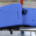 Sheenive Stadium Seats with Back Support (380 lbs) - 2.8'' Thick Comfy Cushion, 6 Adjustable Angles Bleacher Seat with Armrests - Includes Backpack Strap, Carry Handle, 2 Cup Holders & 2 Large Pockets (24.5" Wide)