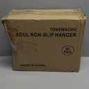 Tonswachic Pack of 50 Coat Hangers, Space-Saving Plastic Clothes Hangers, Non-Slip, 0.2 Inches Slim, 360 Swivel Silver Hook for Shirts, Pants & Wet/Dry Garments, Light and Dark Gray