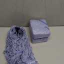 3 Pack Mop Head Replacements,General Cleaning Mop Heavy Duty Commercial and Industrial Replacement Mop Head, Wet Industrial Blue Cotton Looped End String Head Refills Head (Blue)