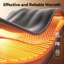 ATKTTOP Heated Blanket Throw, Ultra Soft Flannel Electric Blanket, Consistent & Even Heating, Heated Throw with 8 Heat Levels 8-Hour Auto Off, Overheat Protection, Warm Gifts for Grandma (50"x60")