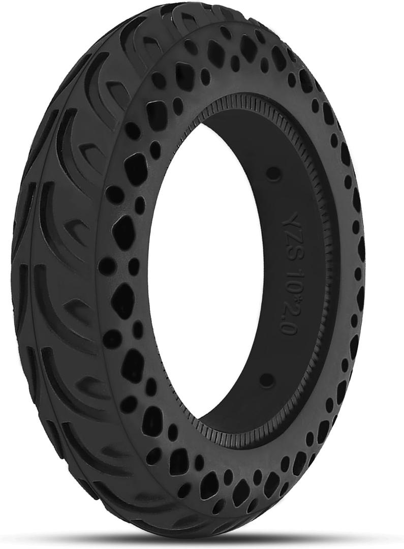 GYL 10x2 Tubeless Solid Tire Fit for Ninebot F25/ F40/ F65/ D40X/ D28U iScooter i9 plus Hiboy S2 Pro Max Gotrax G4 Turboant 7X Pro Electric Scooter, 10x2/54-152 50/75-6.1 Replacement Tire