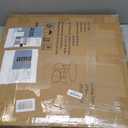 Garden 4 you Nesting Coffee Table, 23.6" Round Coffee Table Set of 2, Wooden Nesting Table Set for with Metal Frame, Side Tables for Living Room Bedroom Balcony, Brown