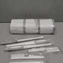 Toilet Brush, 3 Pack Toilet Brush and Holder Set Bathroom Accessories, Toilet Bowl Brush and Holder with 3 Crevice Brush for Bathroom, Toilet Scrubber Brush (White)