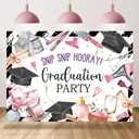 Cosmetology School Graduation Party Backdrop Congrats Grad Photography Background Cosmetologist Hairdresser Graduation Party Decoration Supplies Cake Table Banner Photo Booth Studio Prop 7x5ft