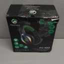 Fachixy FC100 Gaming Headset with Microphone for PS4, PS5, Switch, Xbox, PC, Mac, Gamer Headset with RGB Light, Computer Headphones with Mic (BLUE)