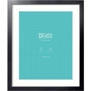 LaVie Home 20x24 Picture Frame Black Poster Frame,Display Pictures 16x20 with Mat or 20x24 Without Mat, Stable and Sturdy Frame and Polished Plexiglass, Horizontal and Vertical Format of The Walls