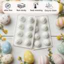 8 Cavity Easter Egg Silicone Mold, Food Grade Chocolate Egg Mold for Baking, Candy, Mousse, Jelly, Soap, Reusable Non-Stick Easter Treats Mold for Party & DIY Craft
