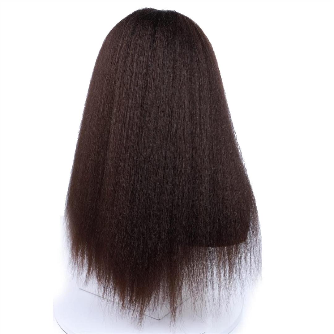 VIORED Wig Hair Replacement Wigs Synthetic Hair Wigs For African American Women Natural Black 18-22 Inch Afro Wig Hair Piece (Color : C, Size : 22inches)