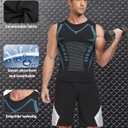 Men's Compression Shirts Athletic Sleeveless Tank Top Dry Fit Running Sports Workout Base Layer Undershirt Black (Black, XXL)