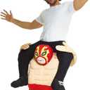 Morph Costumes Adults Piggyback Funny Characters Ride on Halloween Costumes for Adults (Beige and Red), One Size