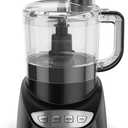 BLACK+DECKER 8-Cup Food Processor, Easy Assembly, Stainless Steel S-Blade, Shred, Slice, Chop, Puree, 450W Motor