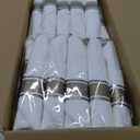 350Piece Gold Dinnerware Set for 50 Guests - Gold Plastic Plates with Disposable Cutlery Include:50Dinner Plates-50Dessert Plates-50Pre Rolled Napkins with Silverware