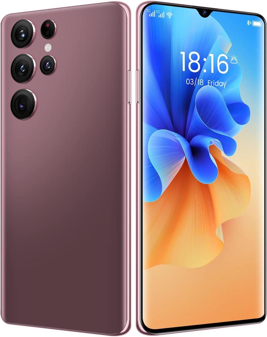 Smartphone Unlocked Cell Phones S22 Ultra 6.7in HD Screen 2GB/16GB Android 10 Straight Talk Phone 6800mAh 128GB Extension Boost Mobile Phones (Rose Gold) Smartphone Unlocked Cell Phones S22 Ultra 6.7in HD Screen 2GB/16GB Android 10 Straight Talk Phone 6800mAh 128GB Extension Boost Mobile Phones (Rose Gold)