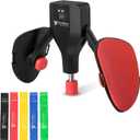 Thigh Hip Master Trainer Kegel Exerciser 0-120 Lbs Adjustable Resistance, Pelvic Floor Exercise Devices with 5 Resistance Bands, Inner Thigh Exerciser for Women Men, Thigh Exercise Equipment (Black)