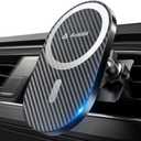 andobil Upgraded for Magsafe Car Mount Pro [Strongest Magnet, Big Phone Friendly] 360° Rotation Magnetic Phone Holder for Car Vent for iPhone 17 Pro Max 16/ 15/ 14/ 13/ 12 Samsung S25/ S24 (Carbon Fiber)