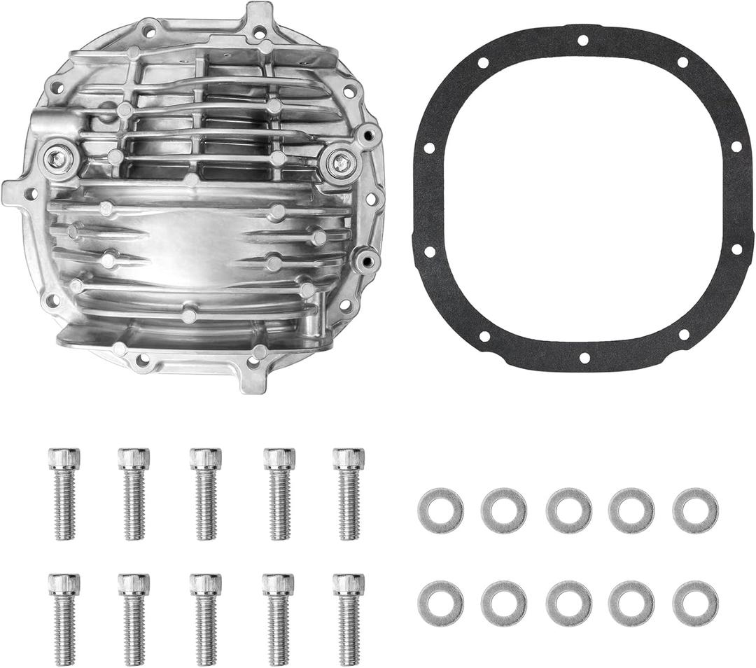 8.8" Rear Axle Differential Cover Aluminum & Finned Compatible with 1985-2014 Ford Mustang 3.7L Replace# DR3Z-4033-B