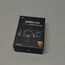 Open Ear Headphones with Mic, 29g Bluetooth Headset, Sweat Resistant,12Hrs, Dual Connect, Wireless Bluetooth Headphones with Noise Cancelling Microphone & Mute, for Work, Workout, Driving, Call, Black