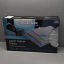 Brookstone Layer Adjustable Pillow | L Shape Zipper Allows 3 Adjustable Layers of Foam Clusters for Firm, Medium or Soft Pillow for Sleeping | 15 Combinations of Layers for Desired Support & Comfort