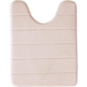 Soft U-Shaped Bathroom Rug, Memory Foam Bath Mat, Non Slip Water Absorption Dry Fast Toilet Mat, Bathroom Floor Mat Khaki 2 1.3 x 2.0 Feet (1.3 x 2.0 Feet, Khaki 2)