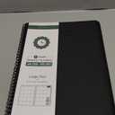 BEZEND Monthly Planner 2026-2027 (Spiral-8.5" x 11") 2 Year Calendar Book with Note Pages - Jan 26 to Dec 27-120 GSM Paper, Inner Pockets, Laminated Tabs, Vegan Leather Softcover - Black