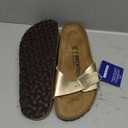 Birkenstock Women's Mules Madrid Birko-Flor Gold Sandals, 8.5