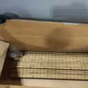 LazBlinds Cordless Bamboo Roman Shades, 25.5x64, Highfield Teak