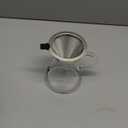 Coffee Gator Pour Over Coffee Maker - 14oz High Heat Borosilicate Glass with Reusable Stainless Steel Filter, Drip Coffee Brewer Pourover Dripper Set Carafe, 400ml Clear