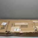 Telescoping Ladder&Ladder Stabilizer, 17.5 FT Aluminum Portable Extension Ladder w/Hooks, Stabilizers& Wheels, Heavy Duty 330lbs Max Capacity -Silver