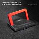 YONZEE Emergency Escape Handle for Tesla Model Y Juniper, Carbon Fiber Pattern Safety Pull Handle, Compatible with 2025-2026 Model Y Door Release, Easy Installation, Durable ABS Material