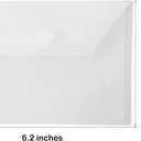 4x6 Plastic Envelopes Hook Loop Closure Coupon Receipt Storage Holder 20 Pack