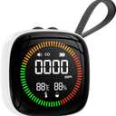 3-in-1 Carbon Monoxide Detectors Battery, Travel, Portable CO Detector, RV CO Alarm Temp/Hum Sensor, Rechargeable CO Monitor, for Home, Car, Travel, Camping-White