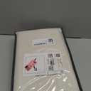 100% Blackout Shield Linen Blackout Curtains for Bedroom 84 Inches Long, Back Tab/Rod Pocket Living Room Drapes, Thermal Insulated Blackout Curtains 2 Panels Set, 50" W x 84" L, Cream