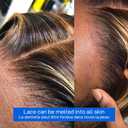 Veally Body Wave Highlight Lace Front Wigs for Black Women 13X4X1 HD Transparent Lace Front Wigs with Pre Plucked Natrural Hairline and Baby Hair for Women (Brown Mix Blonde)